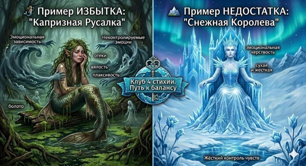 Стихия Воды: Между исцеляющим потоком и ледяной пустыней.